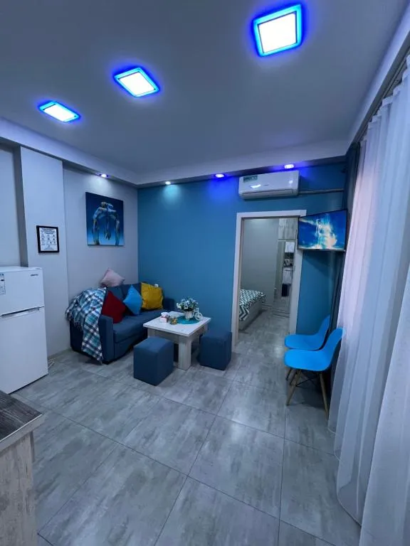 Image of Cool Blue Interior SELF CHECK IN